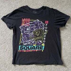 Vintage 1999 Nickelodeon SpongeBob Black Graphic Tee